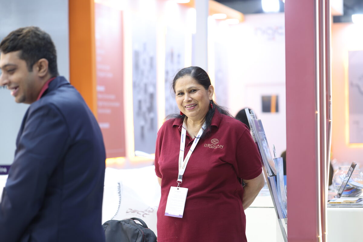 Deccan Cans team at exhibition stall