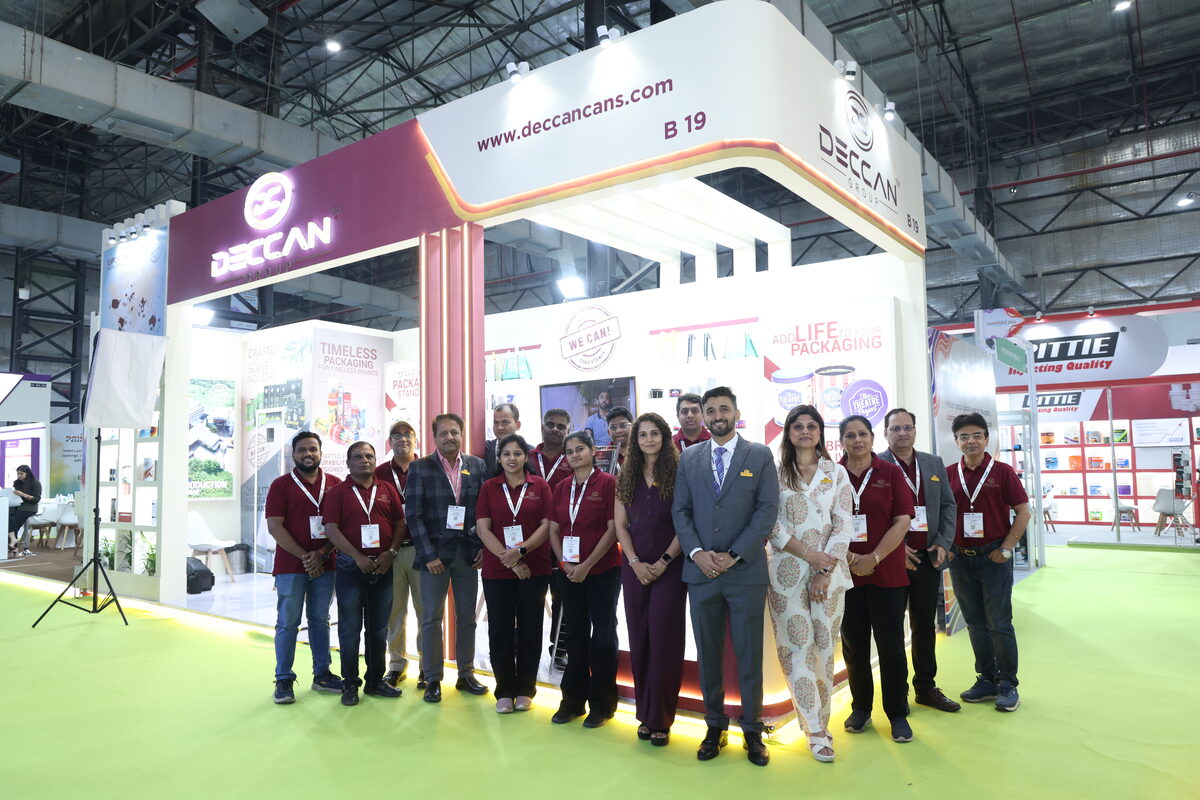 The Deccan Cans team at their expo booth