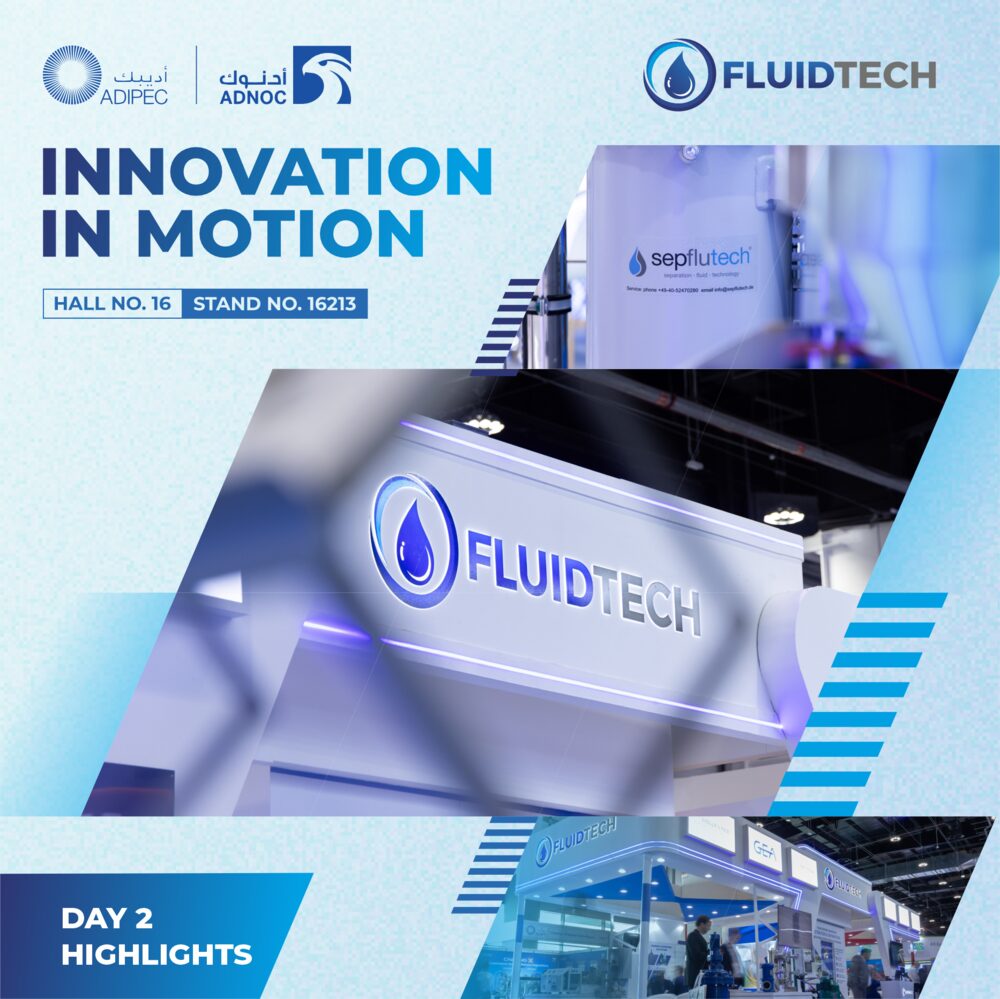 FluidTech expo announcement post designed by Hexareel
