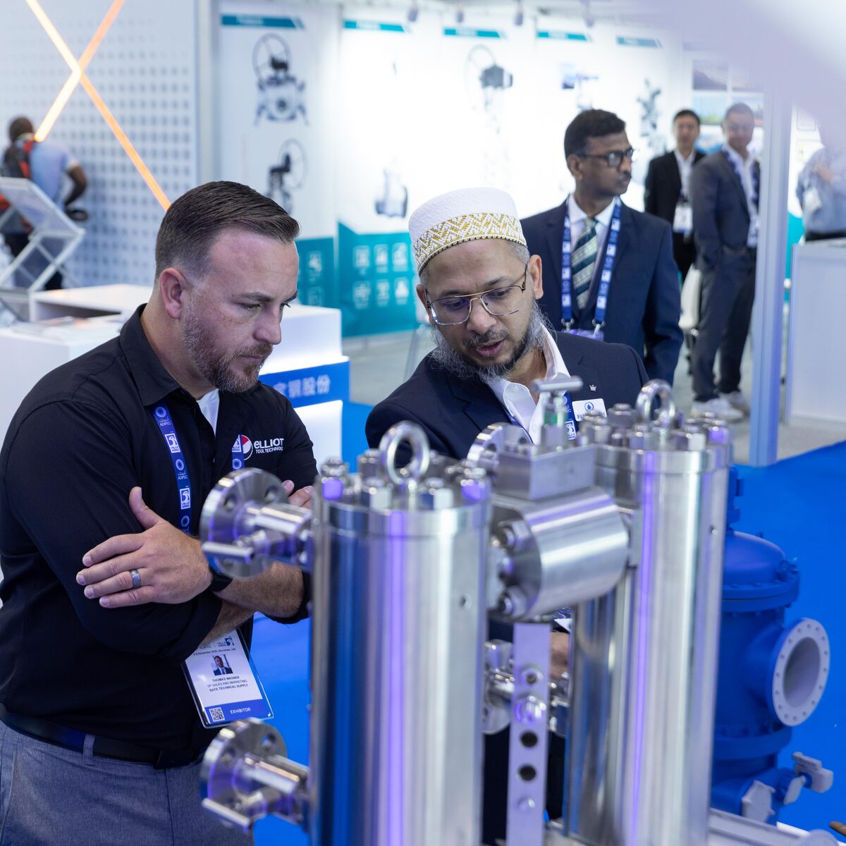 Filtration equipment on the expo floor